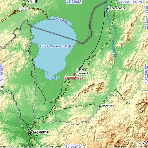 Topographic map of Spasskoye