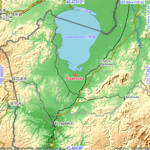 Topographic map of Sivakovka