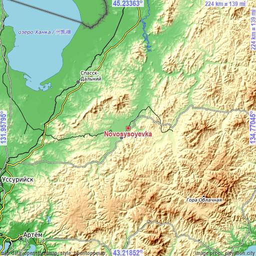 Topographic map of Novosysoyevka