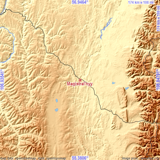 Topographic map of Magistral’nyy