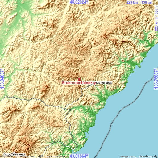 Topographic map of Krasnorechenskiy