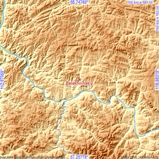 Topographic map of Balakhninskiy