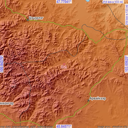 Topographic map of Övt