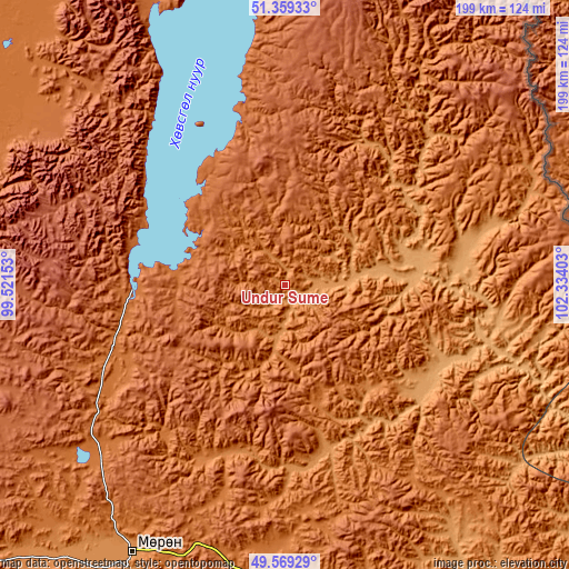 Topographic map of Undur Sume