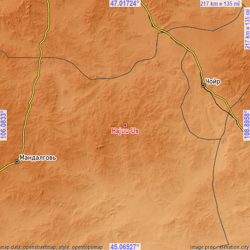 Topographic map of Hajuu-Us