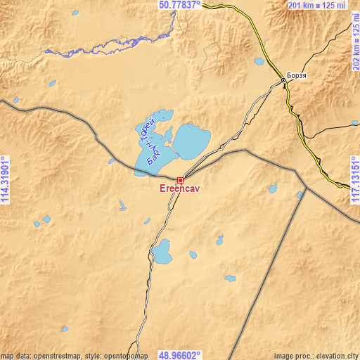 Topographic map of Ereencav