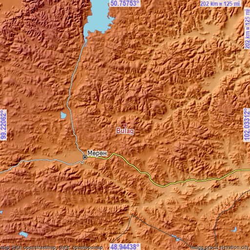Topographic map of Bulag