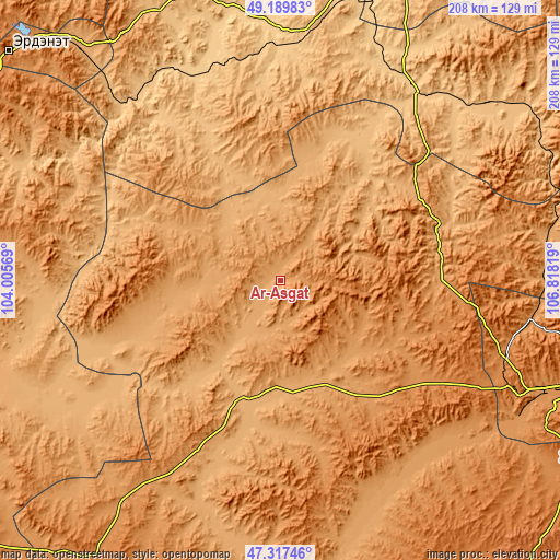 Topographic map of Ar-Asgat