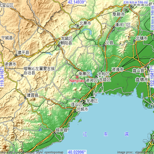 Topographic map of Nanpiao