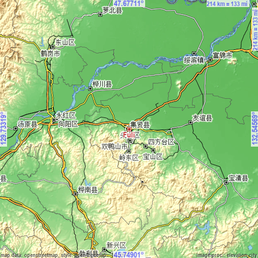 Topographic map of Fuli