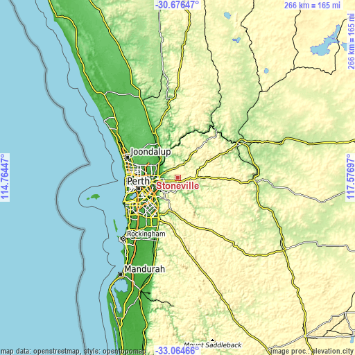 Topographic map of Stoneville