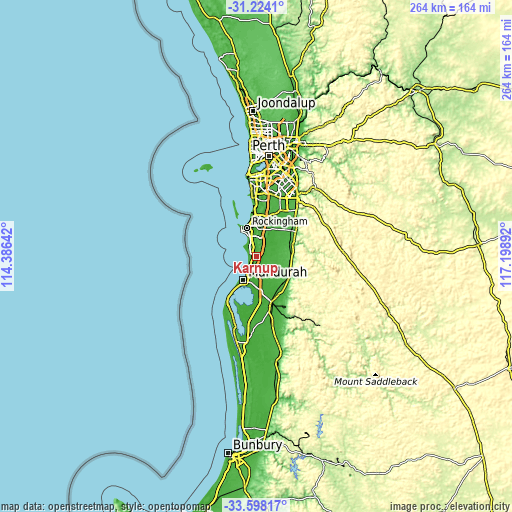 Topographic map of Karnup