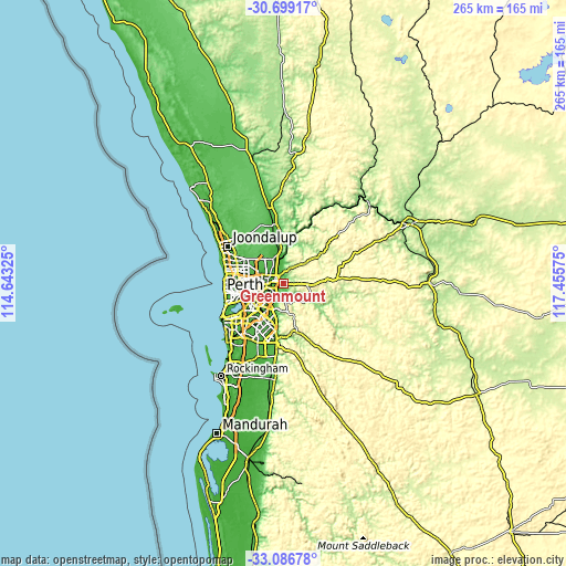 Topographic map of Greenmount