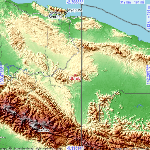 Topographic map of Ubrub