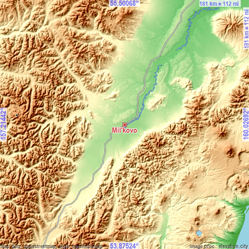 Topographic map of Mil’kovo