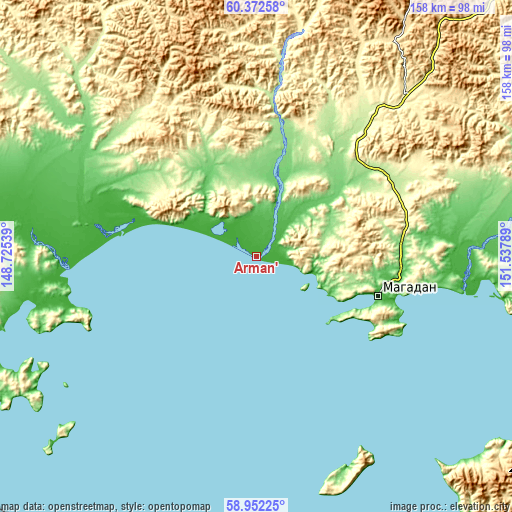 Topographic map of Arman’