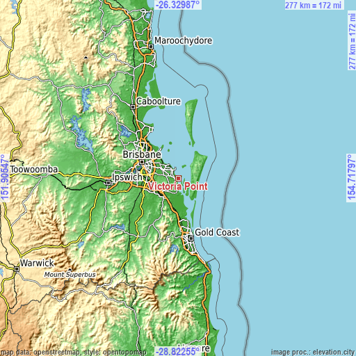 Topographic map of Victoria Point