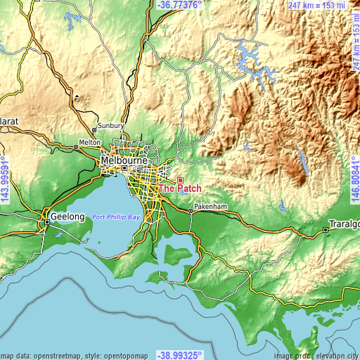 Topographic map of The Patch