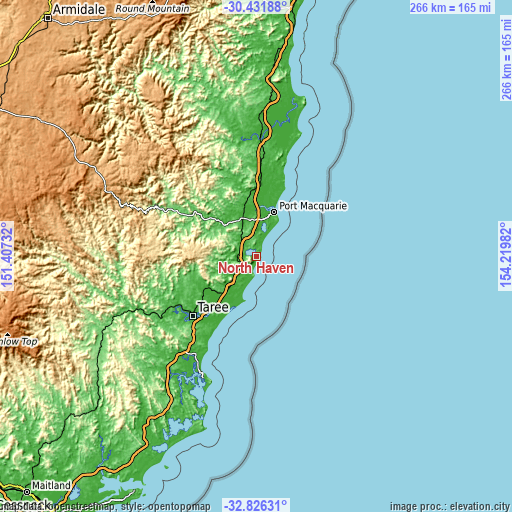 Topographic map of North Haven