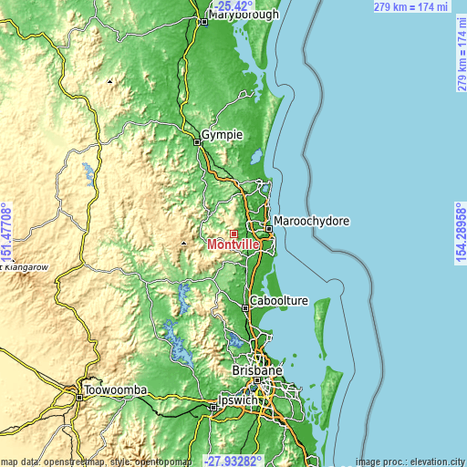 Topographic map of Montville