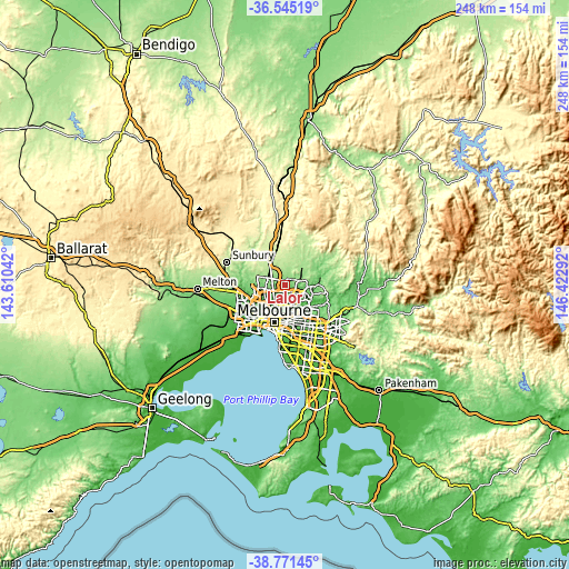 Topographic map of Lalor
