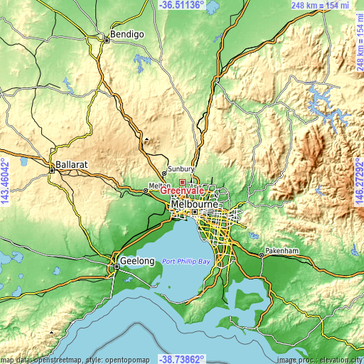 Topographic map of Greenvale