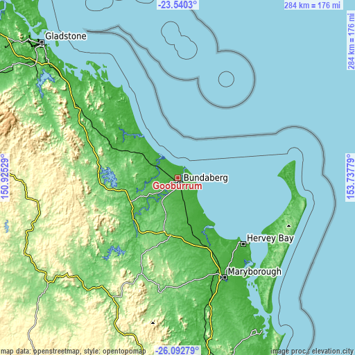Topographic map of Gooburrum