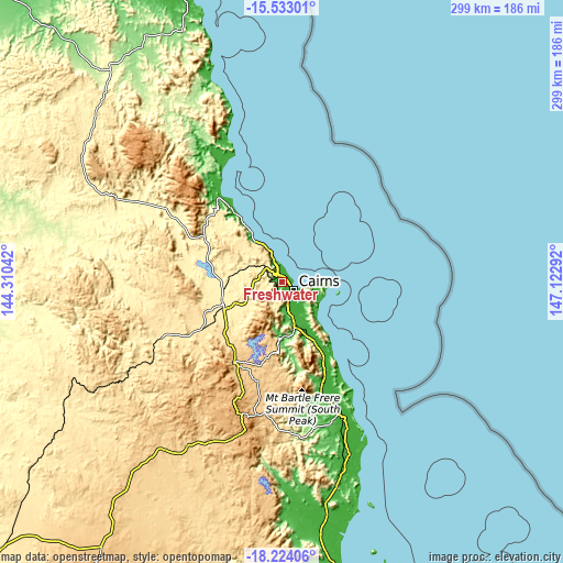 Topographic map of Freshwater