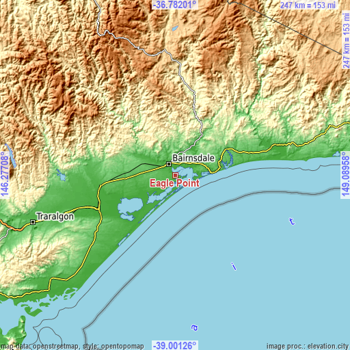 Topographic map of Eagle Point