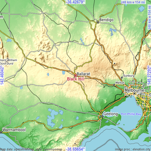 Topographic map of Black Hill