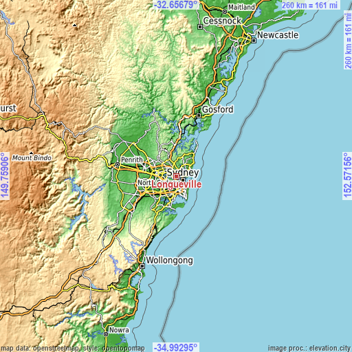 Topographic map of Longueville