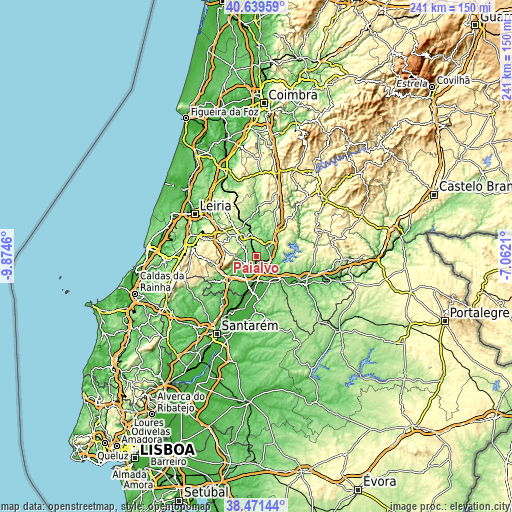 Topographic map of Paialvo