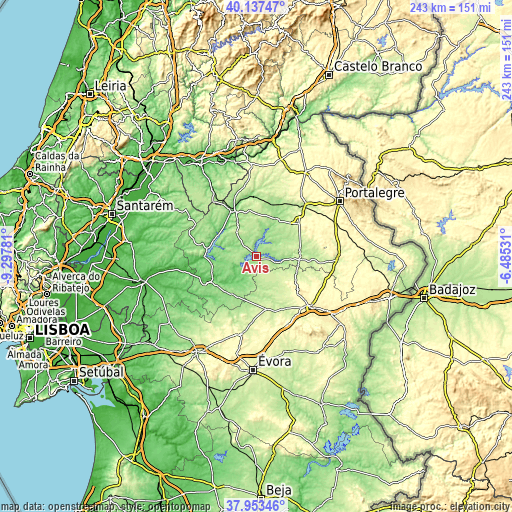 Topographic map of Avis