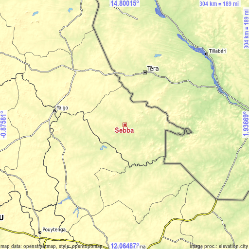 Topographic map of Sebba
