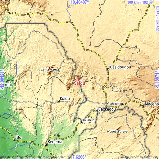 Topographic map of Seidu
