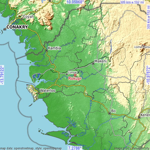 Topographic map of Rokupr