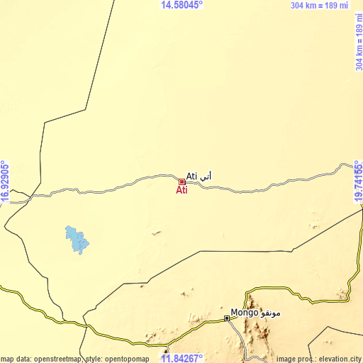 Topographic map of Ati