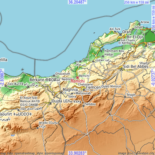 Topographic map of Remchi
