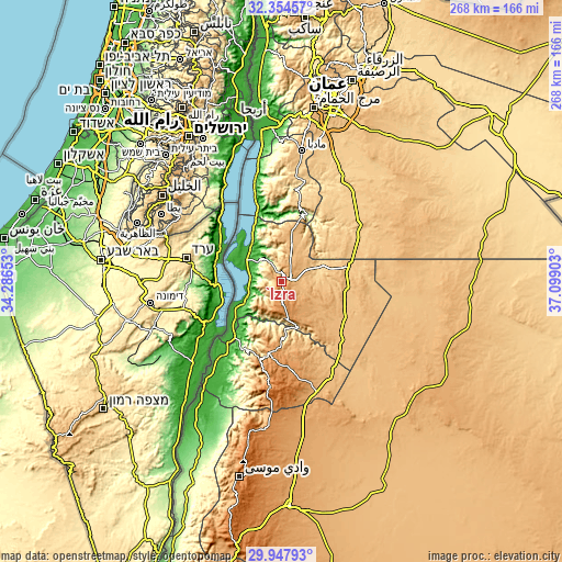 Topographic map of ‘Izrā