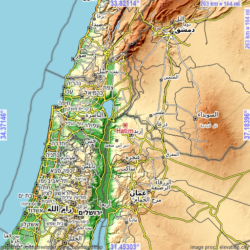 Topographic map of Ḩātim