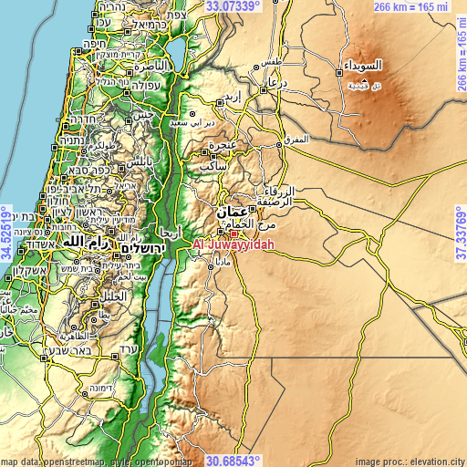 Topographic map of Al Juwayyidah