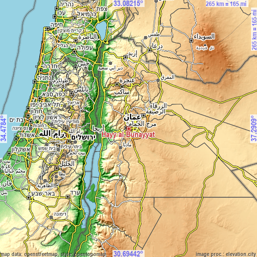 Topographic map of Ḩayy al Bunayyāt