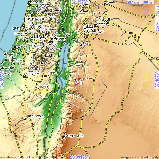 Topographic map of Adir