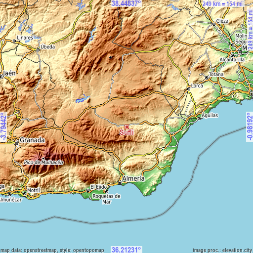 Topographic map of Suflí