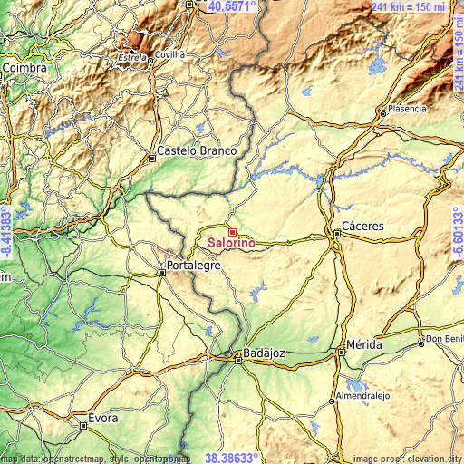 Topographic map of Salorino