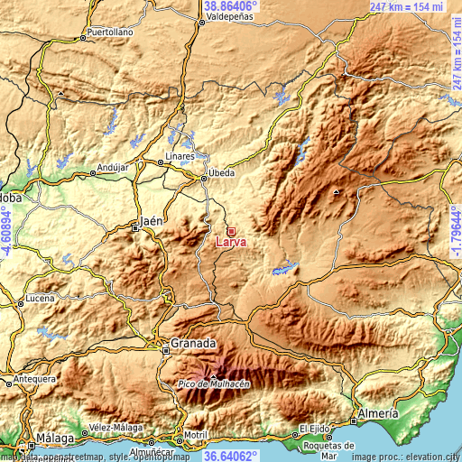 Topographic map of Larva