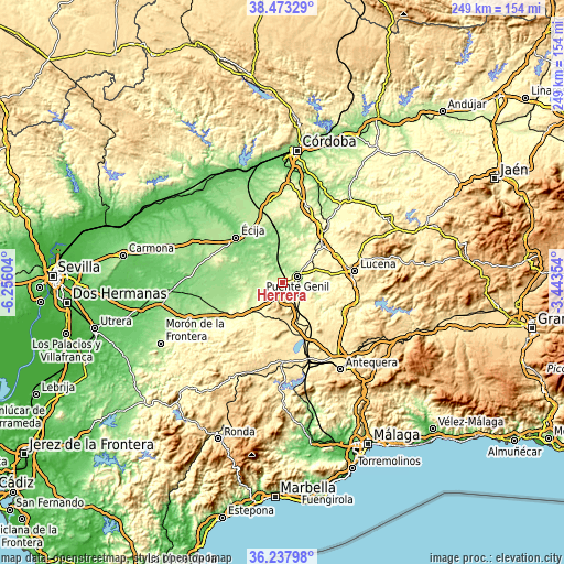 Topographic map of Herrera