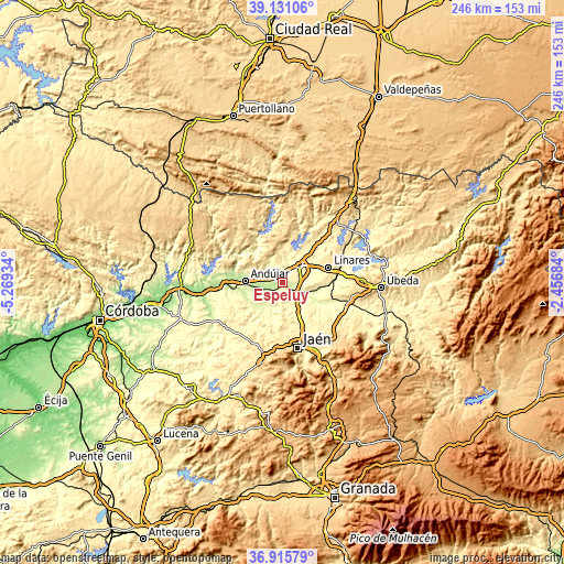 Topographic map of Espelúy