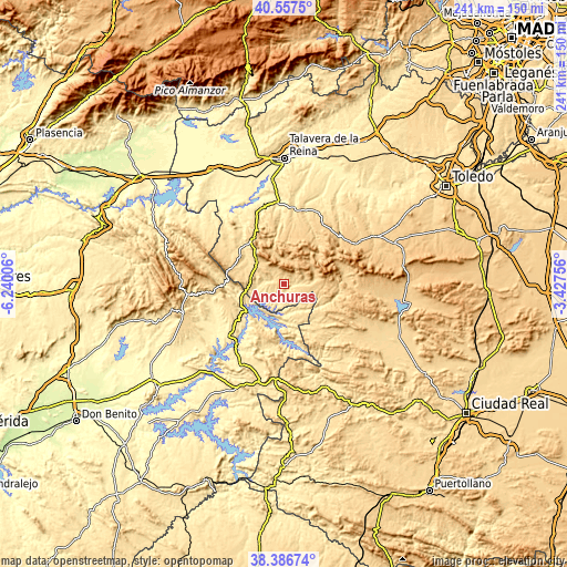 Topographic map of Anchuras