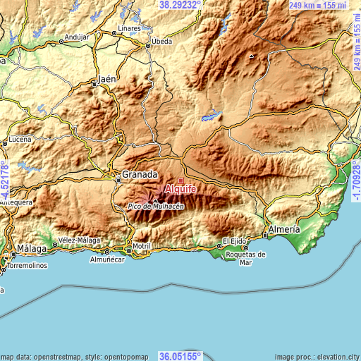 Topographic map of Alquife